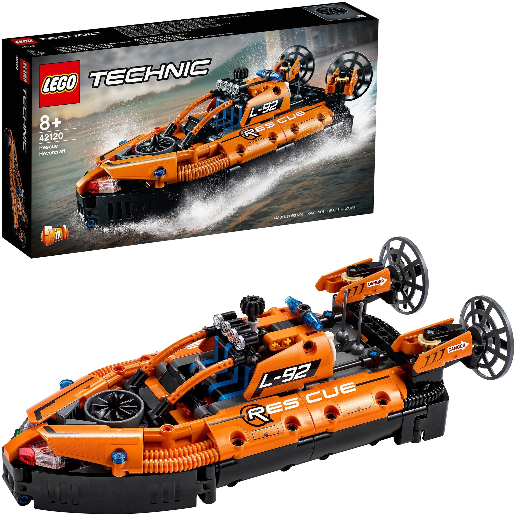 Конструктор LEGO Technic 42120 Спасательное судно на воздушной подушке — фото 2