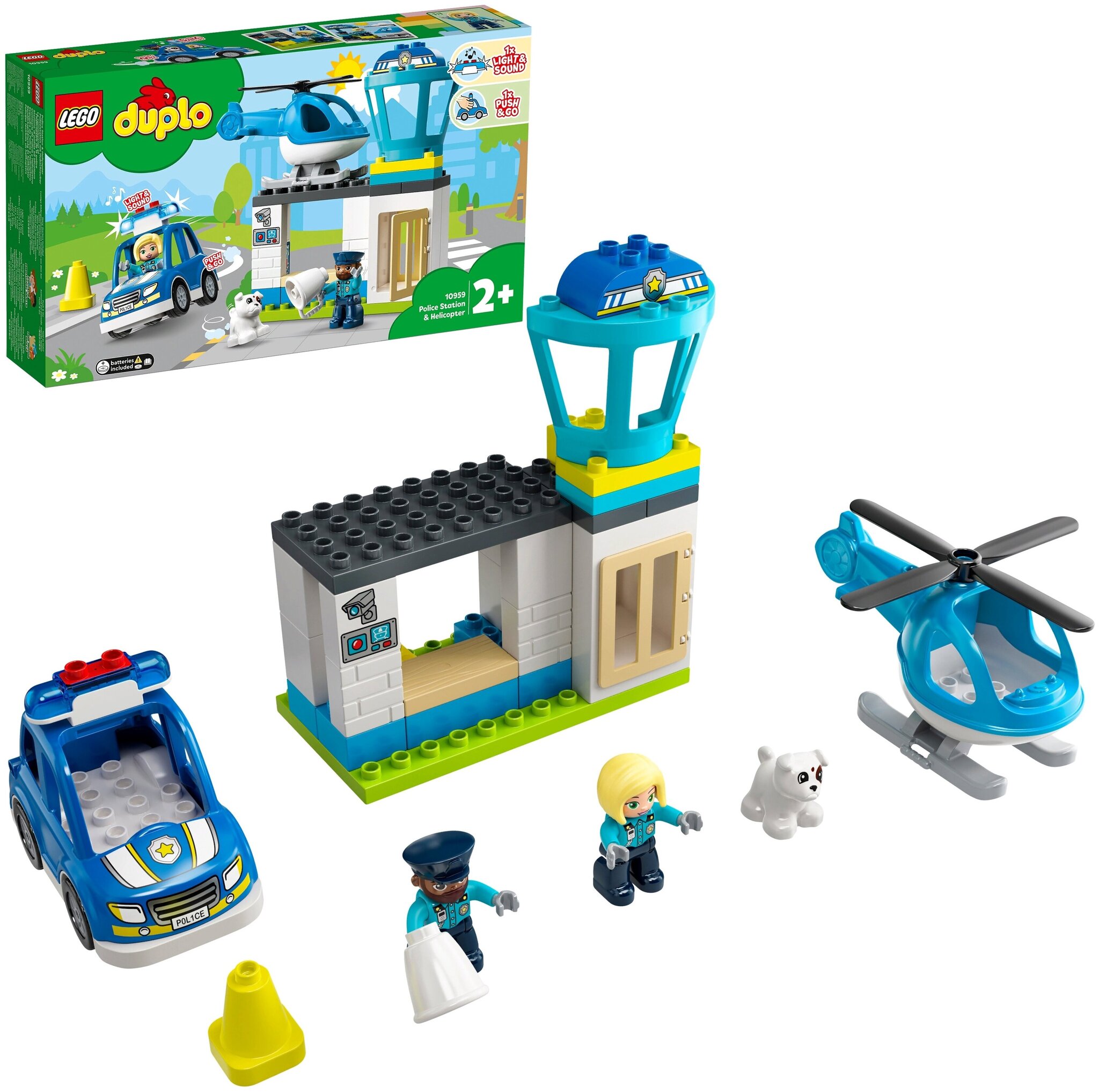 Конструктор LEGO DUPLO Town 10959 Полицейский участок и вертолёт — фото 2