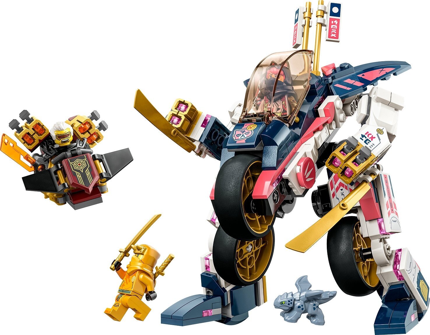 Конструктор LEGO Ninjago 71792 Трансформирующийся мотогонщик Сора — фото 3