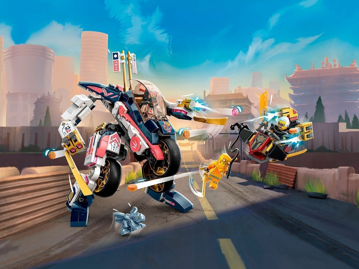 Конструктор LEGO Ninjago 71792 Трансформирующийся мотогонщик Сора — фото 9