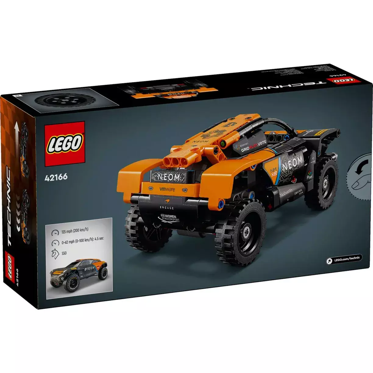 Конструктор Technic 42166 Гоночный автомобиль NEOM McLaren — фото 2