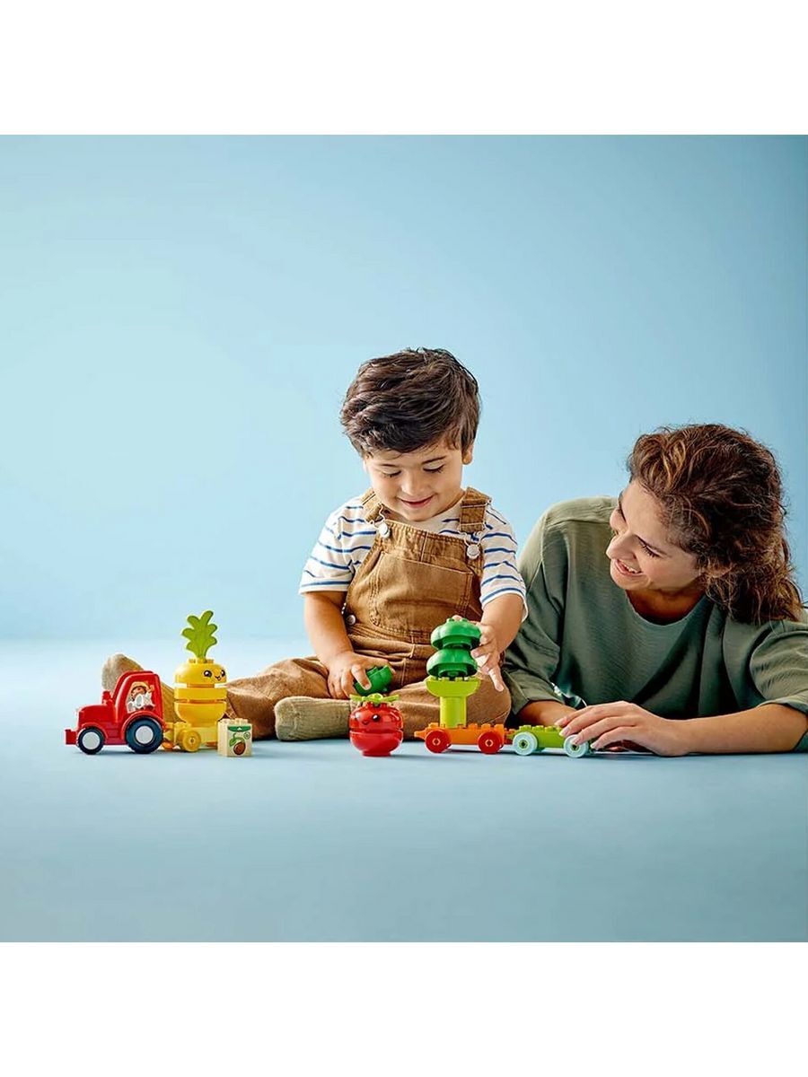 Конструктор Duplo 10982 Фруктово-овощной трактор — фото 4