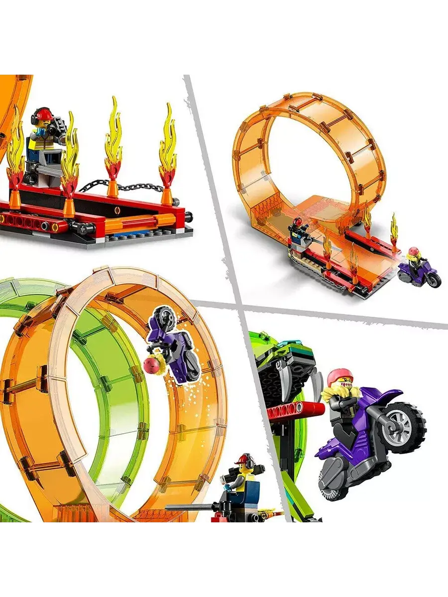 Конструктор LEGO City 60339 Трюковая арена для машинок — фото 4
