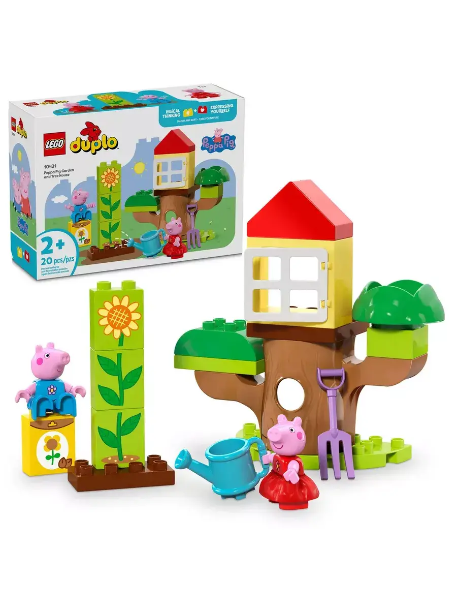 Конструктор Duplo 10431 Свинка Пеппа: сад и домик на дереве