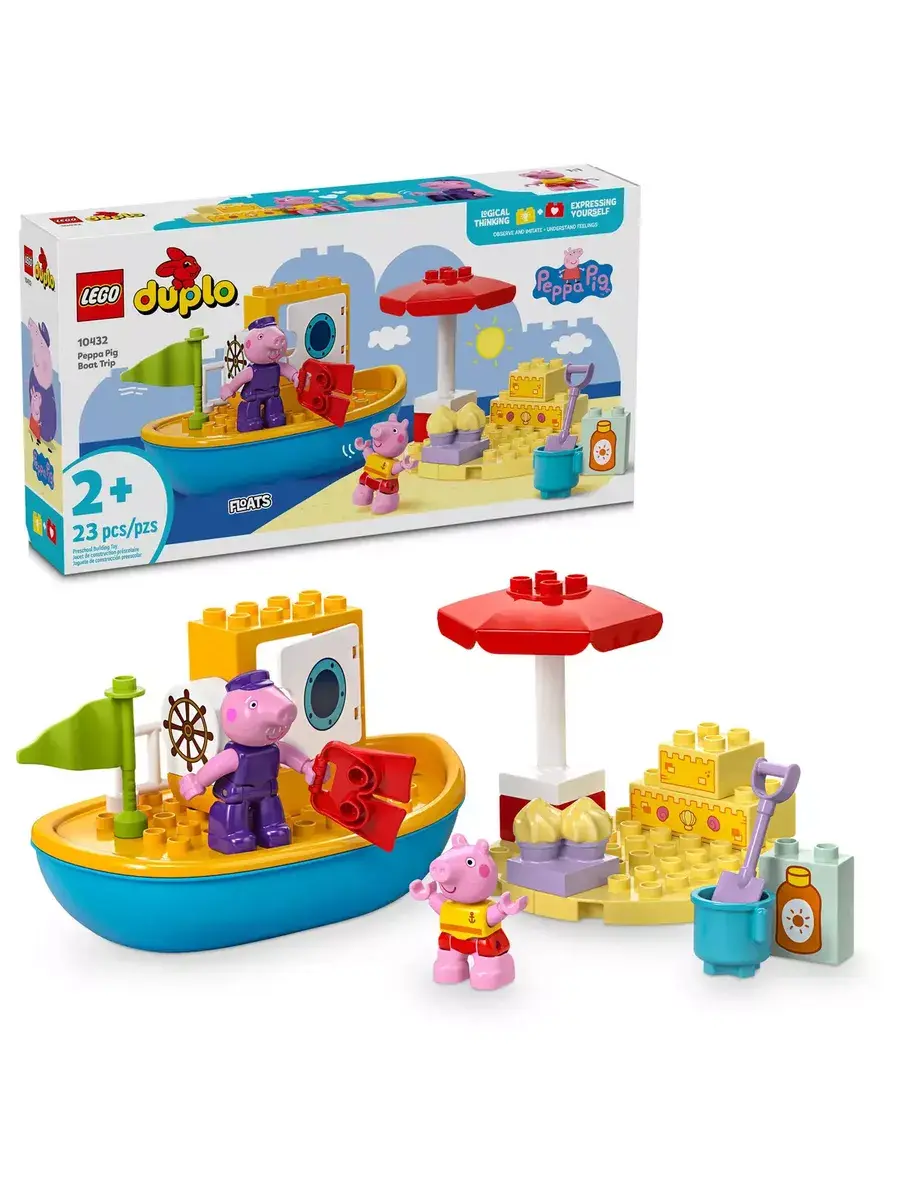 Конструктор Duplo 10432 Свинка Пеппа: прогулка на лодке