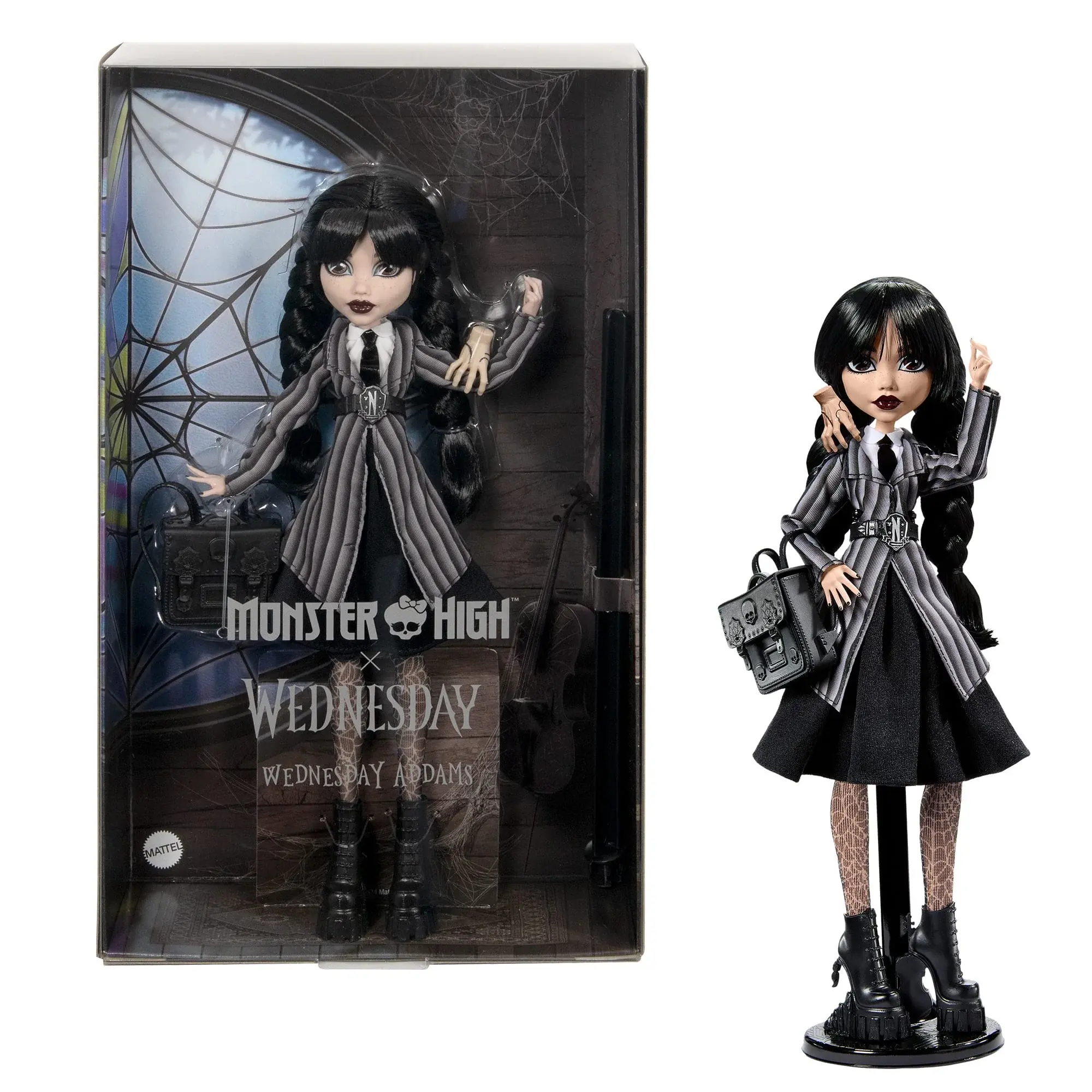 Кукла Monster High Wednesday Addams Core HXJ04 — фото 7