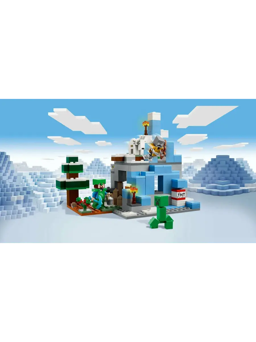 Конструктор Minecraft 21243 Ледяные вершины — фото 4