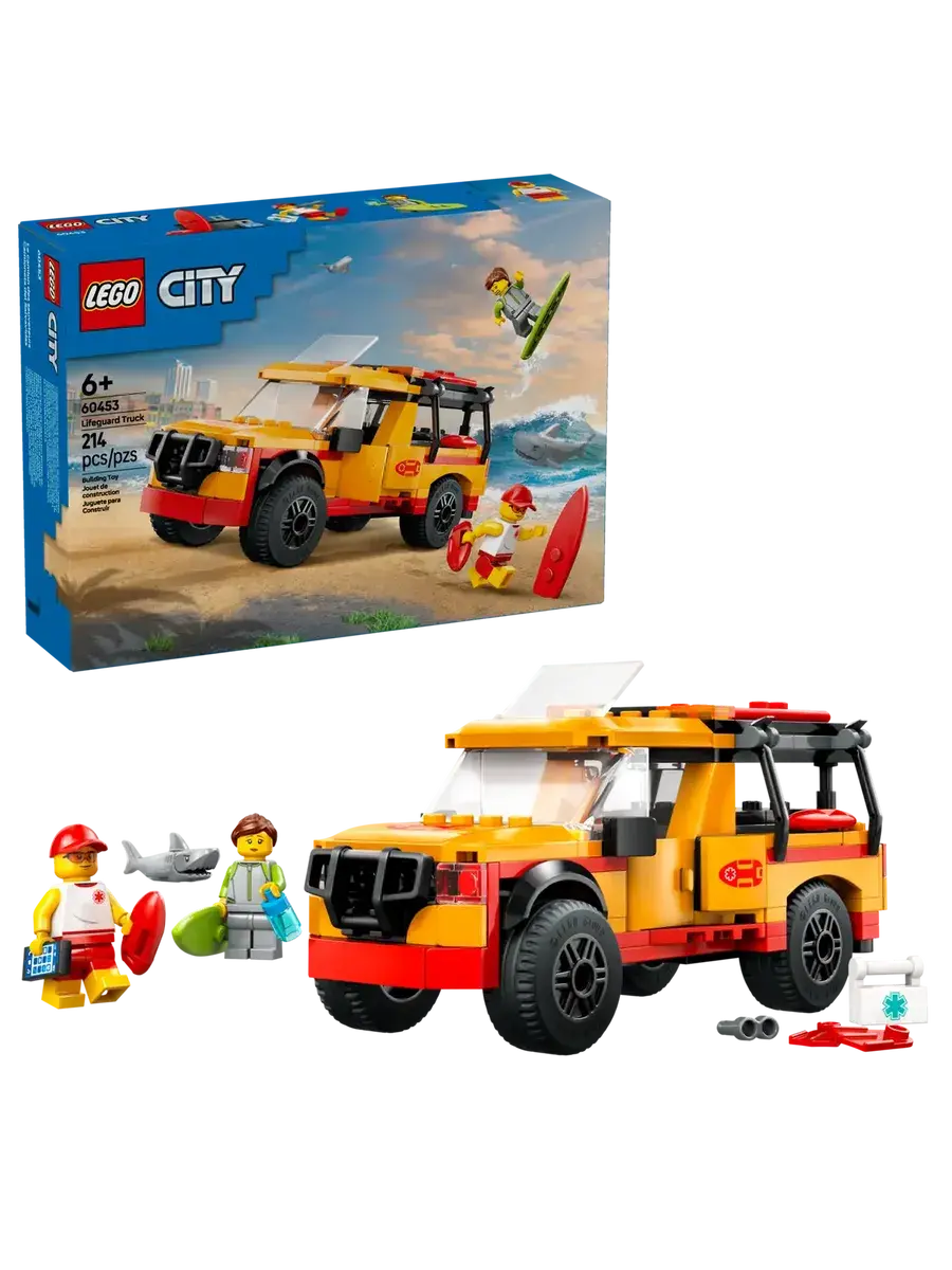 Конструктор LEGO Сity 60453 Cпасательный автомобиль на пляже
