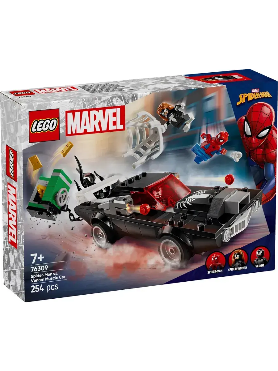 Конструктор Marvel 76309 Человек-паук против маслкара Венома