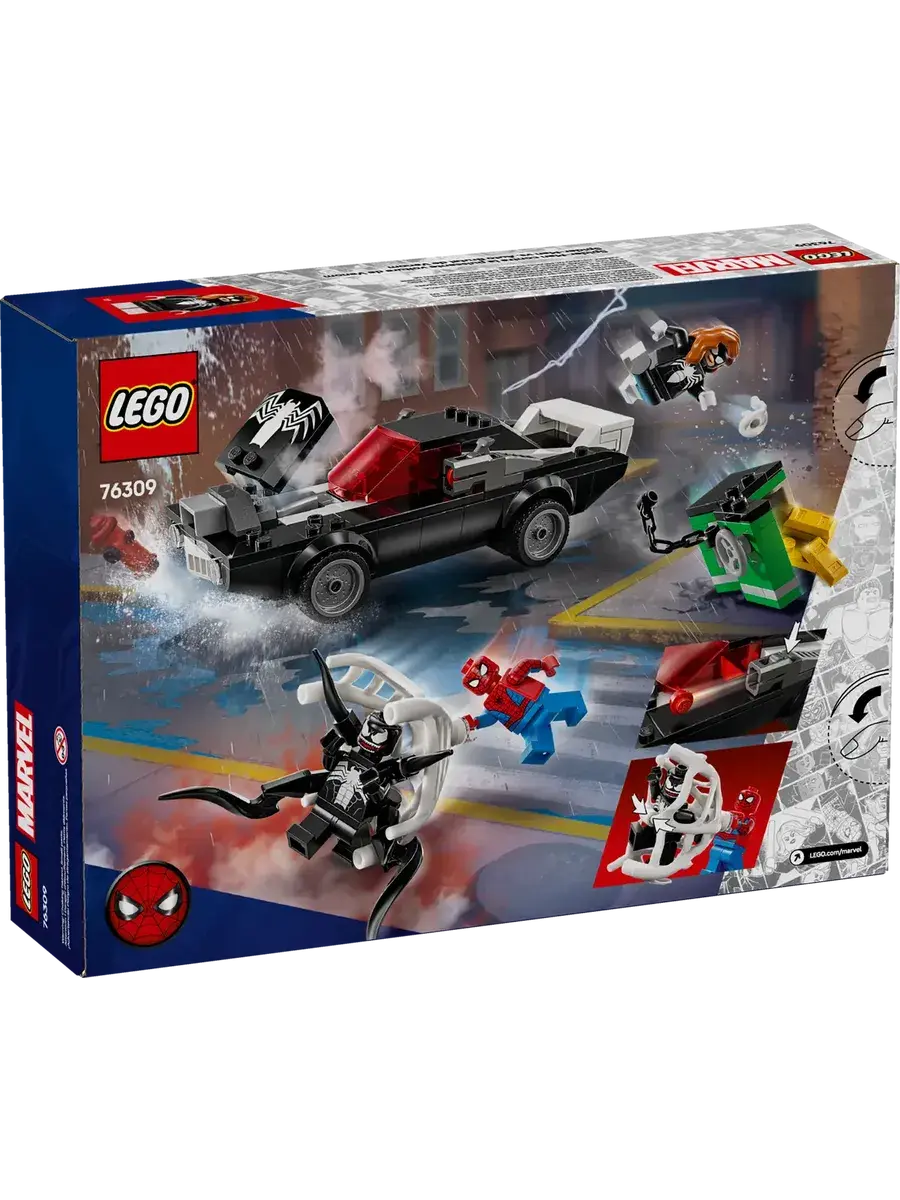 Конструктор Marvel 76309 Человек-паук против маслкара Венома — фото 2