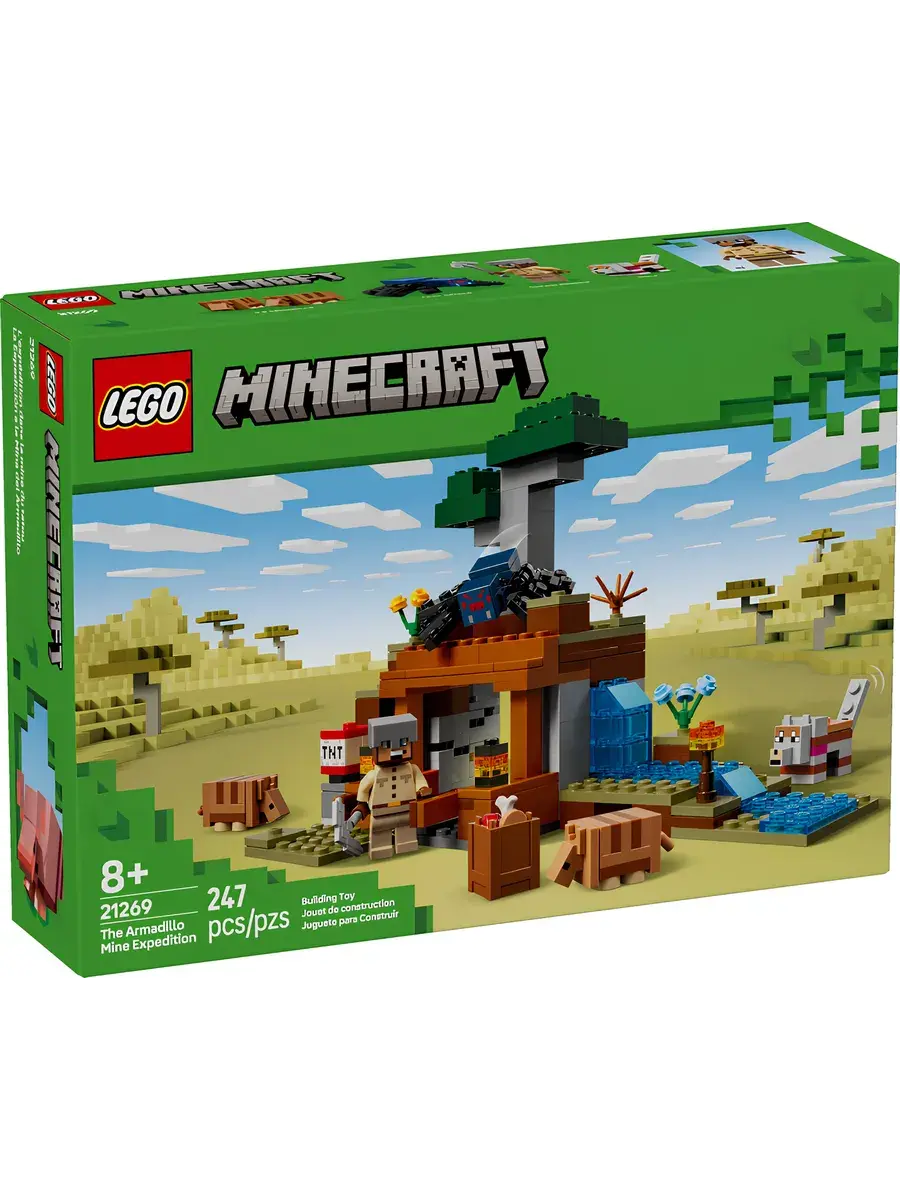 Конструктор Minecraft 21269 Экспедиция в шахту броненосцев