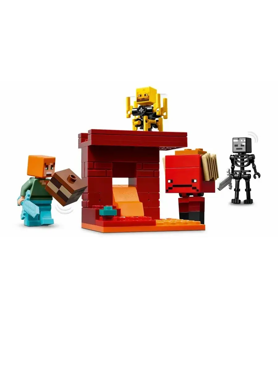 Конструктор Minecraft 21266 Битва у портала в Незер — фото 5