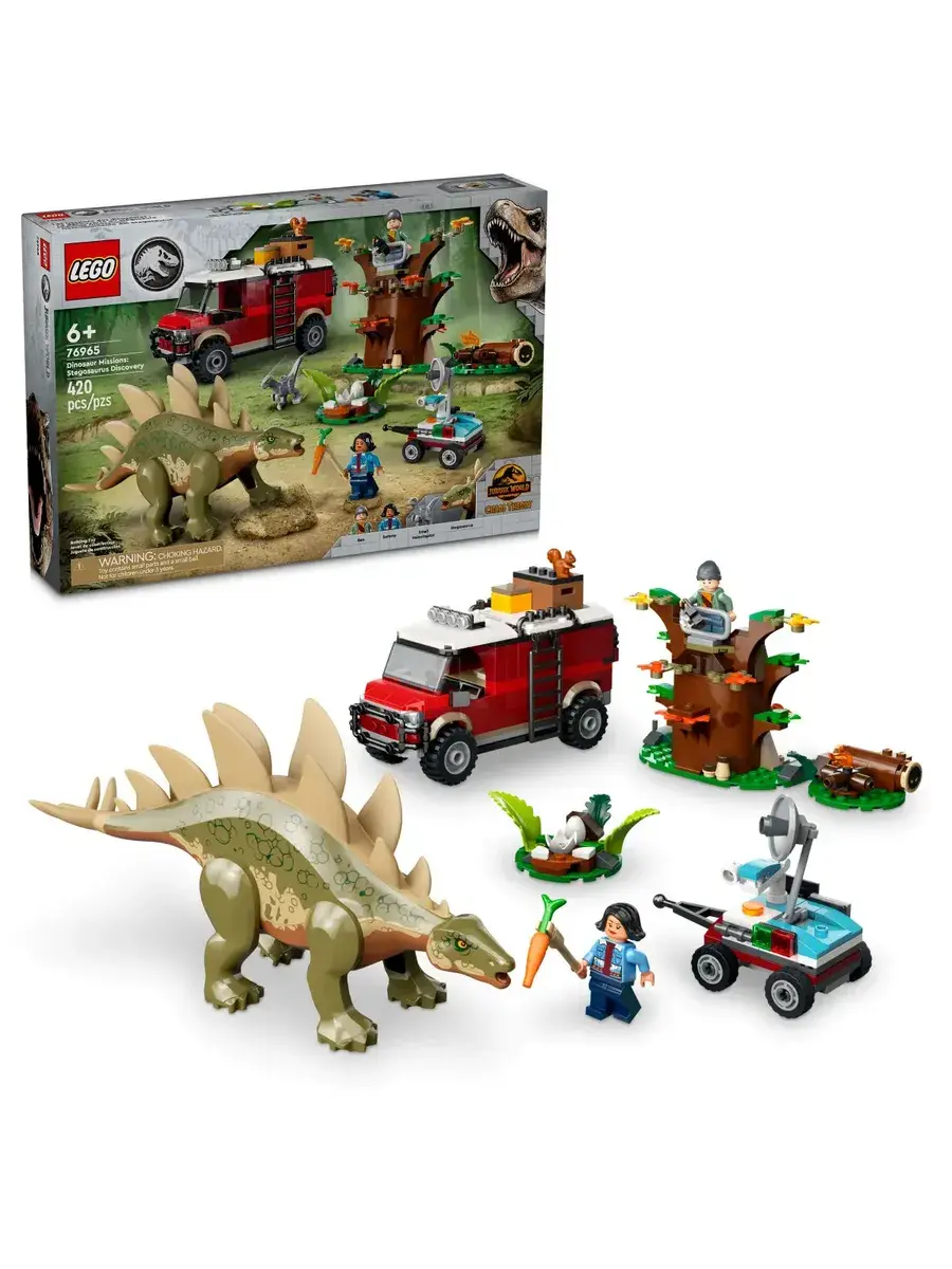 Конструктор 76965 Jurassic World Обнаружение стегозавра