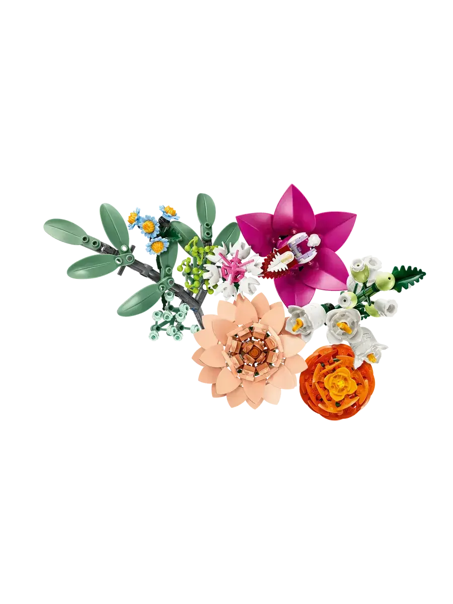 Конструктор Icons 10342 Букет из розовых цветов — фото 7