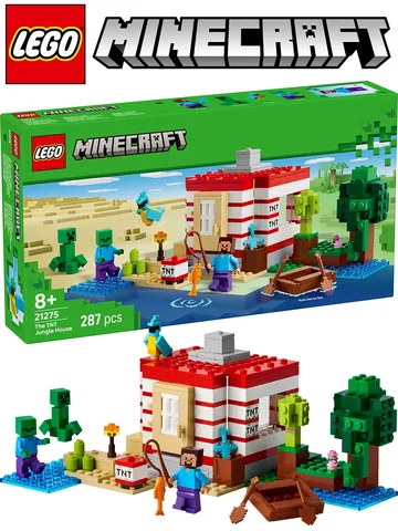 Конструктор Minecraft 21275 Дом в Джунглях TNT